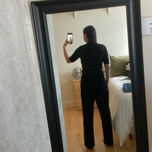 BLACK PANTS TEXTURED | TWIK - SIMONS | LARGE - Picture 2 of 4